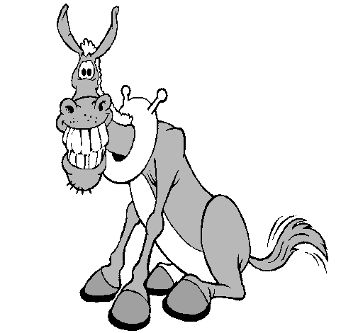 Dibujo de Burro con una gran sonrisa pintado por Baby12 en Dibujos ...