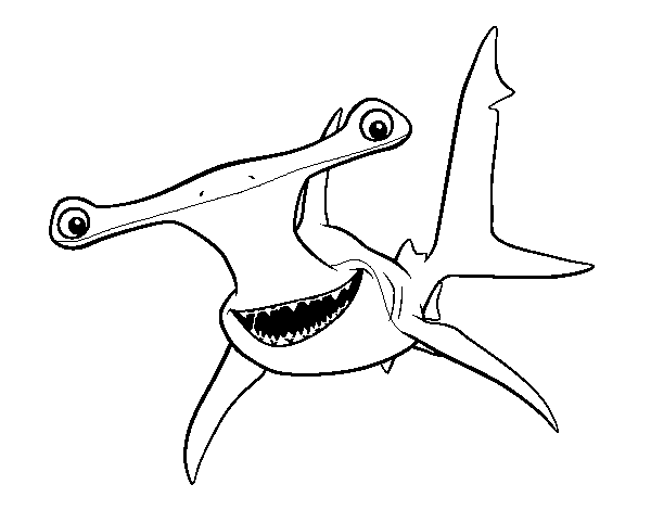 Dibujo de Buscando a Nemo - Anchor para Colorear - Dibujos.net Dibujo de Buscando a Nemo - Anchor para Colorear - Dibujos.net
