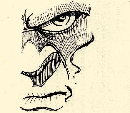 Dibujo by Goñi 014: Caras sobre la nada