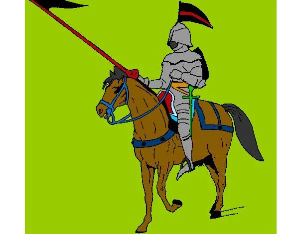 Dibujo de caballero pintado por Ilenia en Dibujos.net el día 02-04 ...