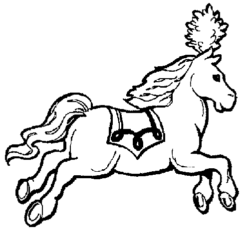 Caballo corriendo en dibujo - Imagui