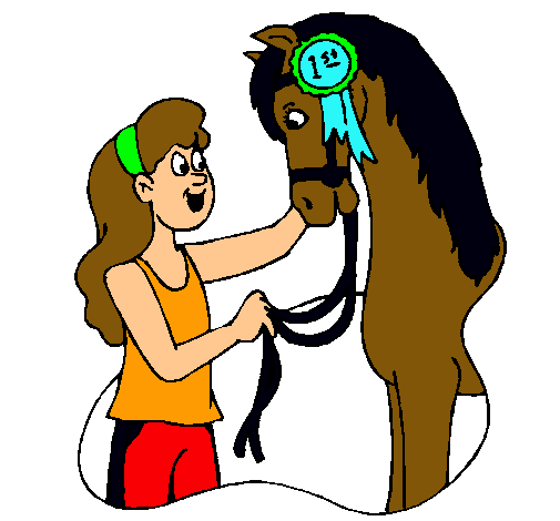 Dibujo de Caballo ganador pintado por Jinete en Dibujos.net el día ...