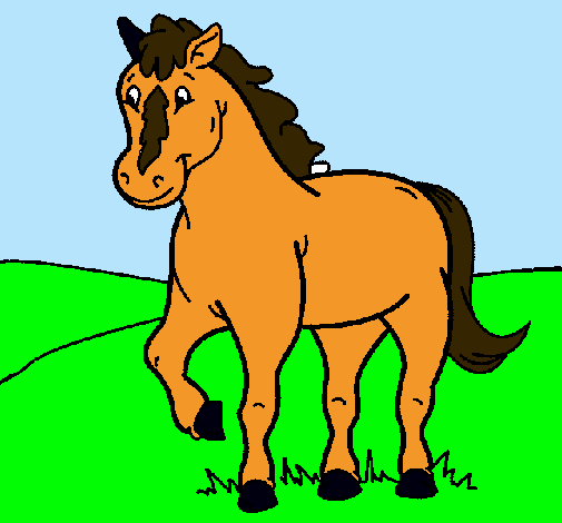 Dibujo de Caballo pintado por Caballo en Dibujos.net el día 21-11 ...