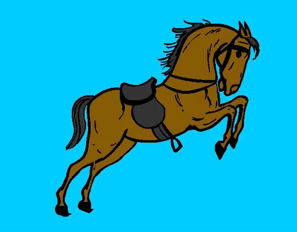 Dibujo de Caballo saltador pintado por Matey en Dibujos.net el día ...