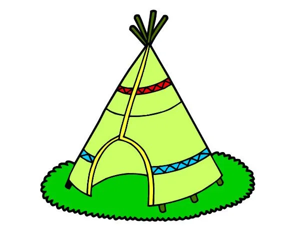 Dibujo de Cabaña de indios pintado por Diegokhour en Dibujos.net ...