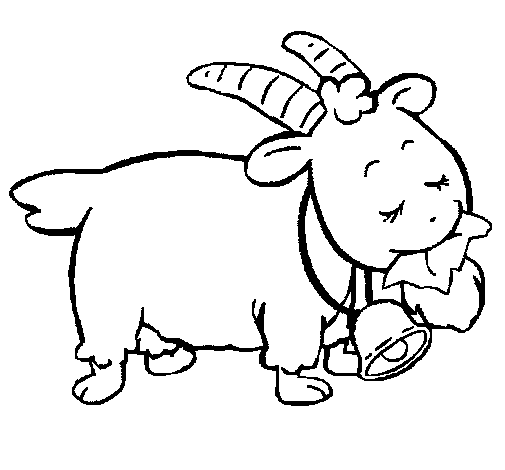 Dibujo de Cabra 5 para Colorear - Dibujos.net Dibujo de Cabra 5 para Colorear - Dibujos.net