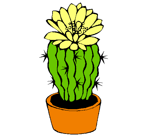Dibujo de Cactus con flor pintado por Ccccccak en Dibujos.net el ...