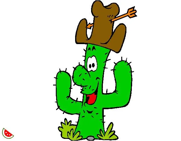 Dibujo de Cactus con sombrero pintado por Iara2000 en Dibujos.net ... Dibujo de Cactus con sombrero pintado por Iara2000 en Dibujos.net ...