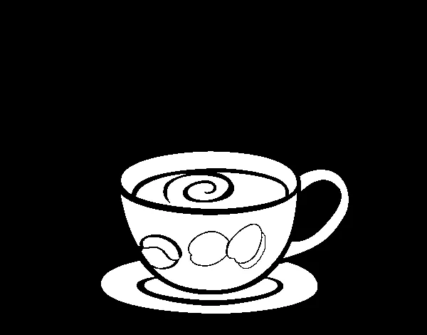 Dibujo de Café expreso para Colorear - Dibujos.net Dibujo de Café expreso para Colorear - Dibujos.net