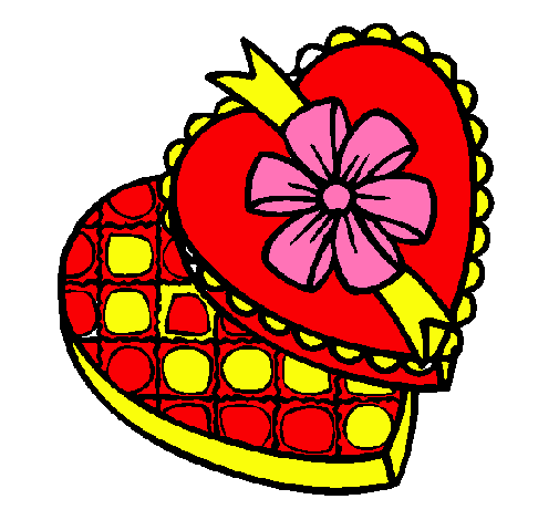 Dibujo de Caja de bombones pintado por Chocolates en Dibujos.net ...