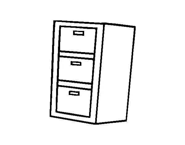 Dibujo de Cajones para Colorear - Dibujos.net Dibujo de Cajones para Colorear - Dibujos.net