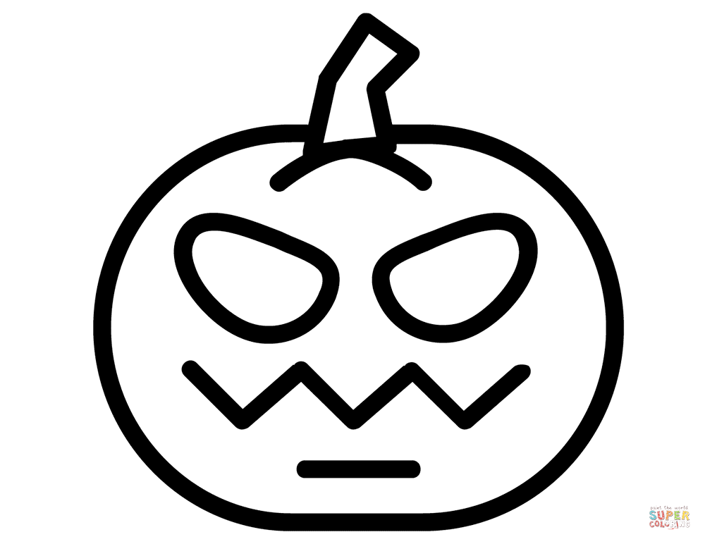 Dibujo de Calabaza de Halloween para colorear | Dibujos para colorear imprimir gratis Dibujo de Calabaza de Halloween para colorear | Dibujos para colorear imprimir gratis