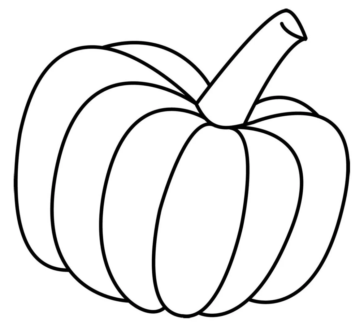 de Calabazas para colorear. Dibujos infantiles de Calabazas. Colorear ...