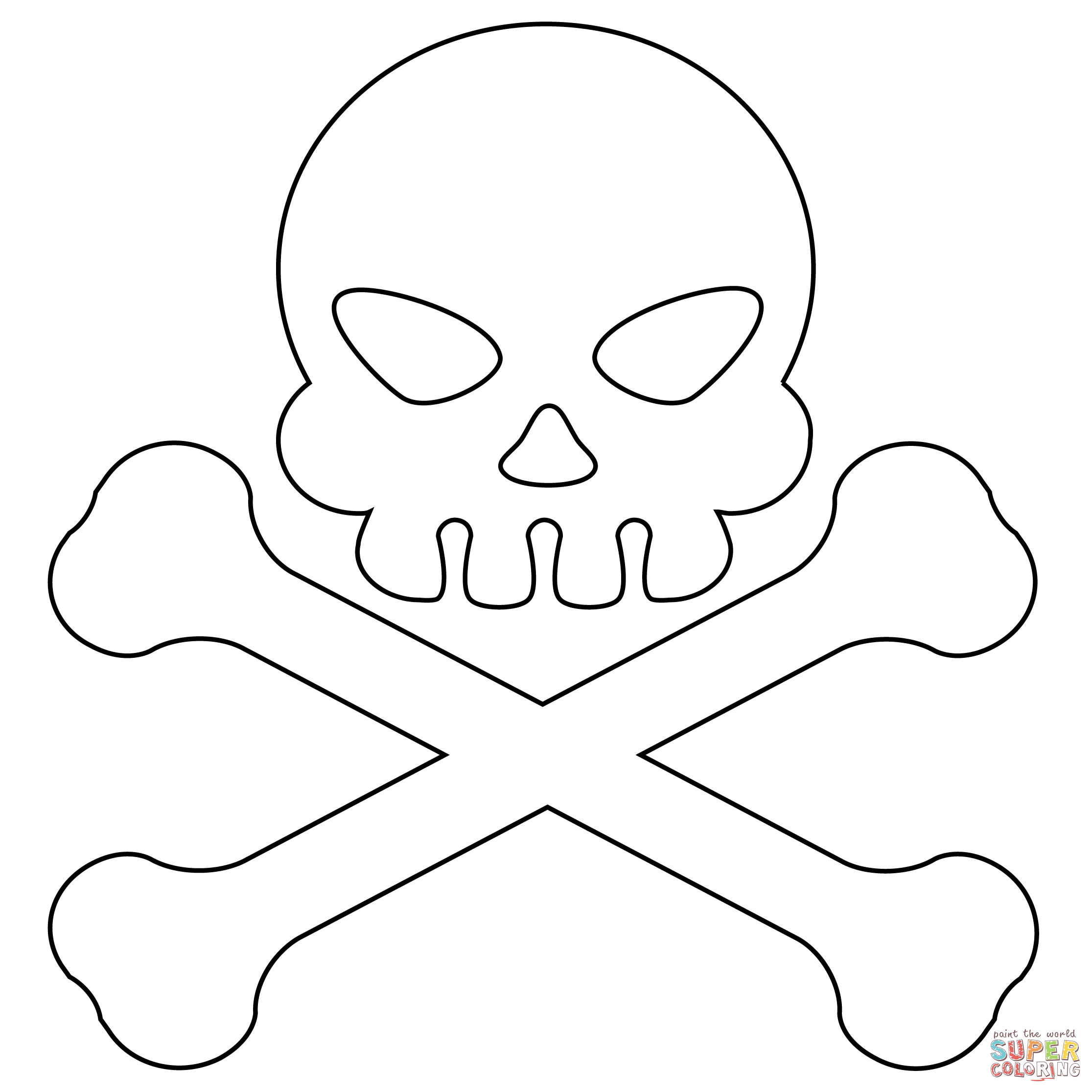 Dibujo de Calavera para colorear | Dibujos para colorear imprimir gratis Dibujo de Calavera para colorear | Dibujos para colorear imprimir gratis