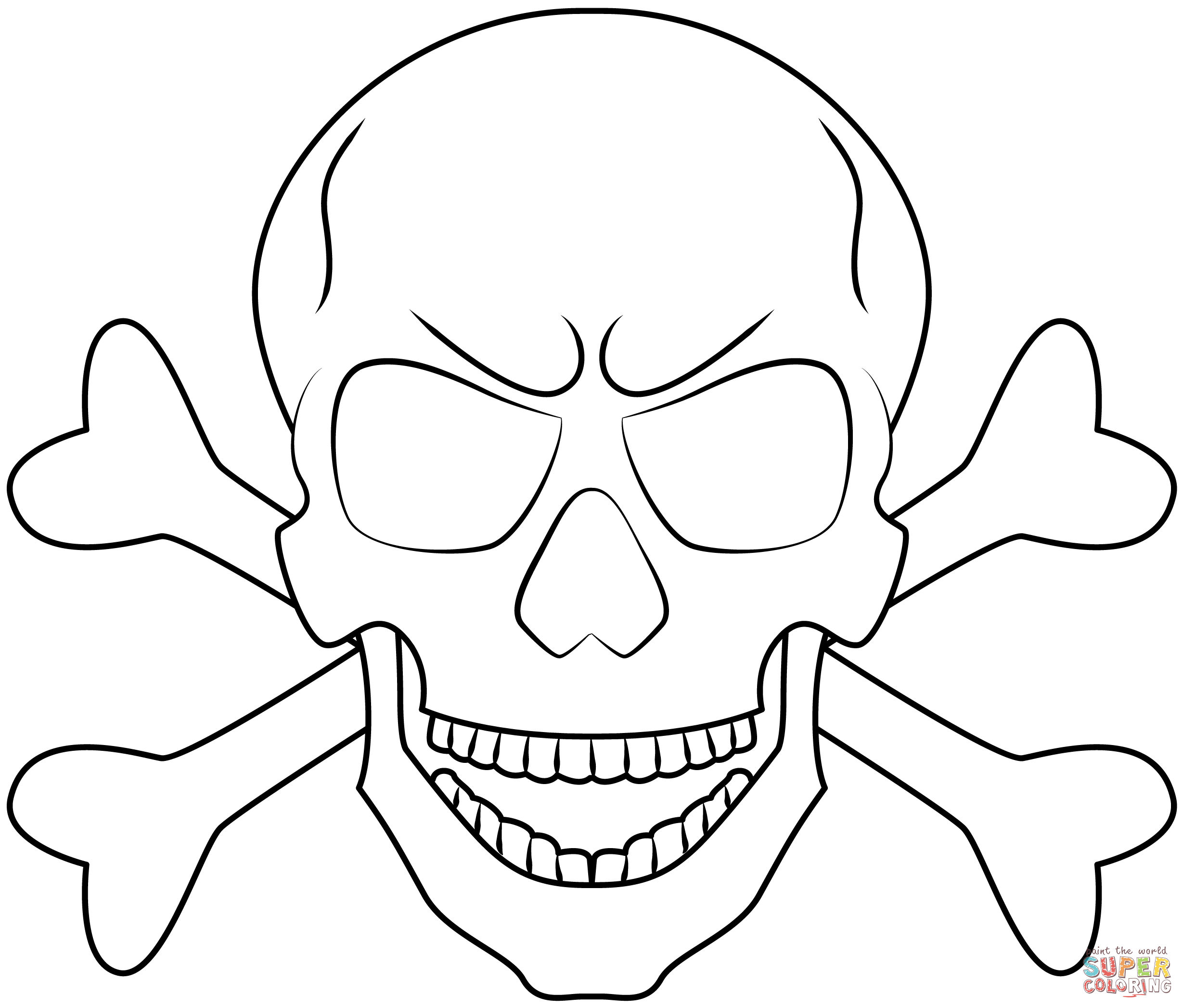 Dibujo de Calavera para colorear | Dibujos para colorear imprimir gratis Dibujo de Calavera para colorear | Dibujos para colorear imprimir gratis