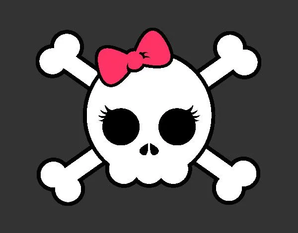 Dibujo de Calavera con lazo pintado por Mgb28 en Dibujos.net el ... Dibujo de Calavera con lazo pintado por Mgb28 en Dibujos.net el ...