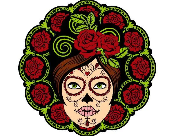 Dibujo de Calavera mexicana femenina pintado por Elisanche7 en ... Dibujo de Calavera mexicana femenina pintado por Elisanche7 en ...