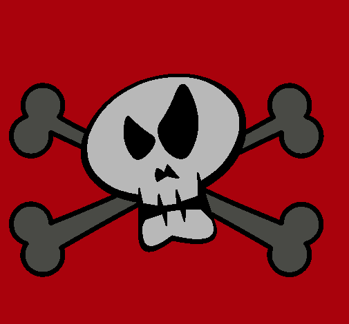 Dibujo de Calavera pintado por Pirata en Dibujos.net el día 13-06 ... Dibujo de Calavera pintado por Pirata en Dibujos.net el día 13-06 ...
