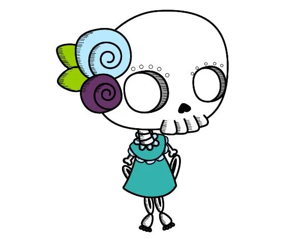 Dibujo de Calaverita pintado por Amoretiris en Dibujos.net el día ... Dibujo de Calaverita pintado por Amoretiris en Dibujos.net el día ...
