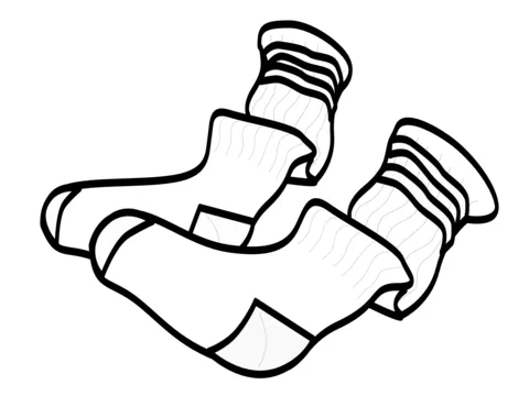Dibujo de Calcetines para colorear | Dibujos para colorear ... Dibujo de Calcetines para colorear | Dibujos para colorear ...
