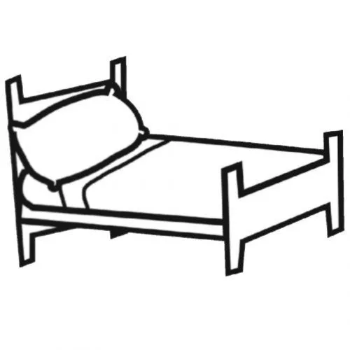 Dibujo de una cama para imprimir y pintar - Dibujos para colorear ... Dibujo de una cama para imprimir y pintar - Dibujos para colorear ...