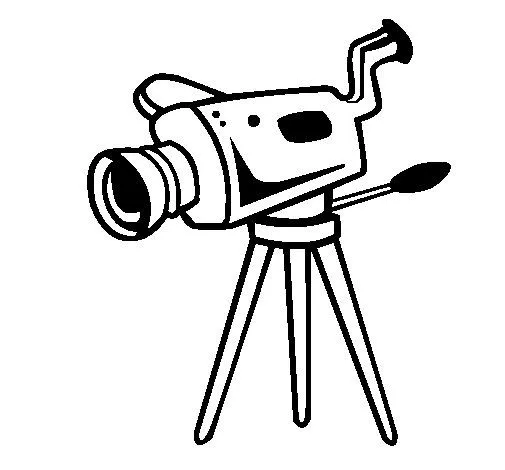 Dibujo de Cámara cinematográfica para Colorear - Dibujos.net Dibujo de Cámara cinematográfica para Colorear - Dibujos.net