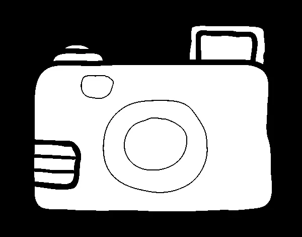 Dibujo de Cámara réflex para Colorear - Dibujos.net Dibujo de Cámara réflex para Colorear - Dibujos.net