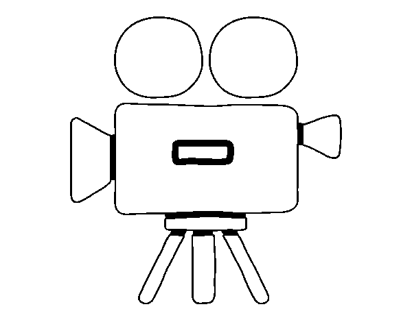 Dibujo de Cámara de vídeo para Colorear - Dibujos.net