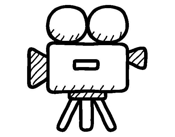 Dibujo de Cámara de vídeo para Colorear - Dibujos.net Dibujo de Cámara de vídeo para Colorear - Dibujos.net