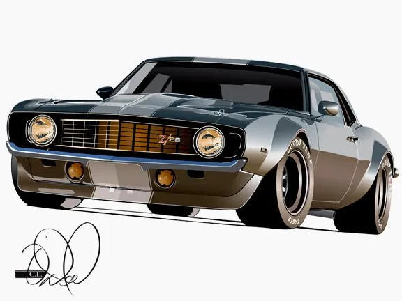 Hot rod dibujos para colorear - Imagui