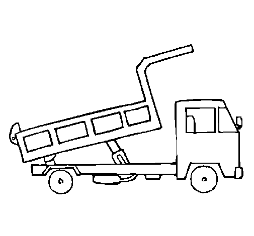 Dibujo de Camión de carga 2 para Colorear - Dibujos.net Dibujo de Camión de carga 2 para Colorear - Dibujos.net