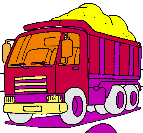 Dibujo de Camión de carga pintado por Volqueta en Dibujos.net el ...