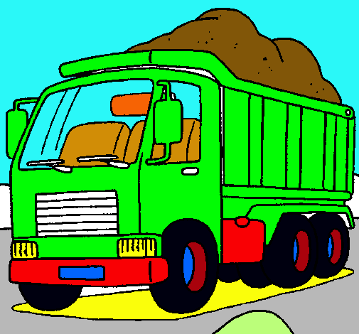 Dibujo de Camión de carga pintado por Volteo en Dibujos.net el día ...