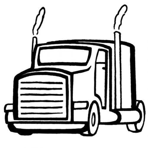 Dibujo de un camión para imprimir y colorear - Dibujos para ...