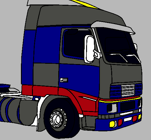 Dibujo de Camión pintado por Volvo en Dibujos.net el día 07-03-11 ...