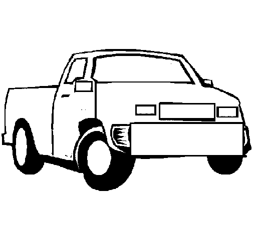 Dibujo de Camioneta 1 para Colorear - Dibujos.net