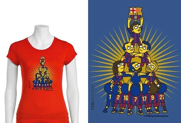 Dibujo de la camiseta barcelona - Imagui