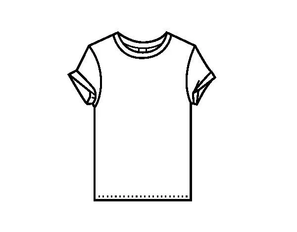 Dibujo de Camiseta moderna para Colorear - Dibujos.net Dibujo de Camiseta moderna para Colorear - Dibujos.net