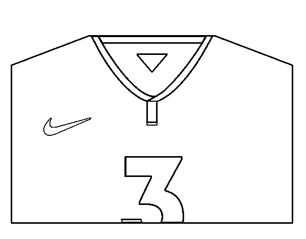 Dibujo de Camiseta del mundial de fútbol 2014 de Brasil para ...