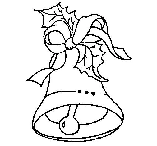 Dibujo de Campana de navidad 2 para Colorear - Dibujos.net Dibujo de Campana de navidad 2 para Colorear - Dibujos.net