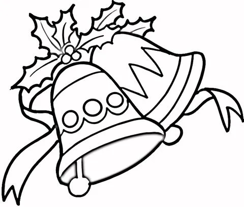 Dibujo de Campanas de Navidad para colorear | Dibujos para ...