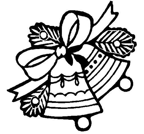 Dibujo de Campanas de navidad 1 para Colorear - Dibujos.net Dibujo de Campanas de navidad 1 para Colorear - Dibujos.net