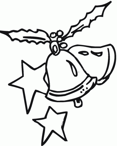 Dibujo de Campanas de Navidad. Dibujo para colorear de Campanas de ...