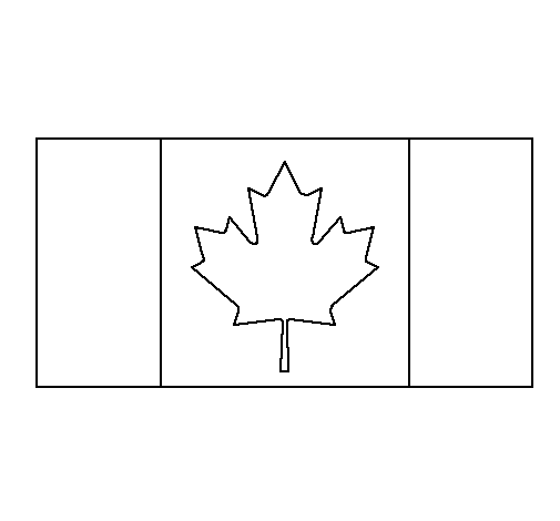 Dibujo de Canadá para Colorear - Dibujos.net Dibujo de Canadá para Colorear - Dibujos.net