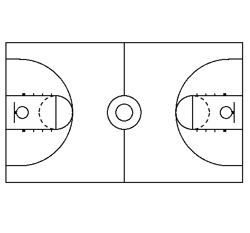 Dibujo de Cancha para Colorear - Dibujos.net