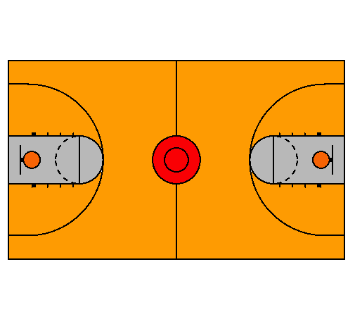 Dibujo de Cancha pintado por Basquet en Dibujos.net el día 09-09 ...