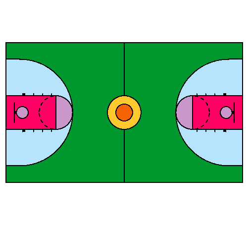 Dibujo de Cancha pintado por Basquet en Dibujos.net el día 24-10 ...