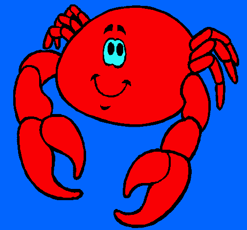 Dibujo de Cangrejo contento pintado por Sebastian en Dibujos.net ... Dibujo de Cangrejo contento pintado por Sebastian en Dibujos.net ...