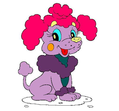 Dibujo de Caniche pintado por Perritos en Dibujos.net el día 17-11 ...