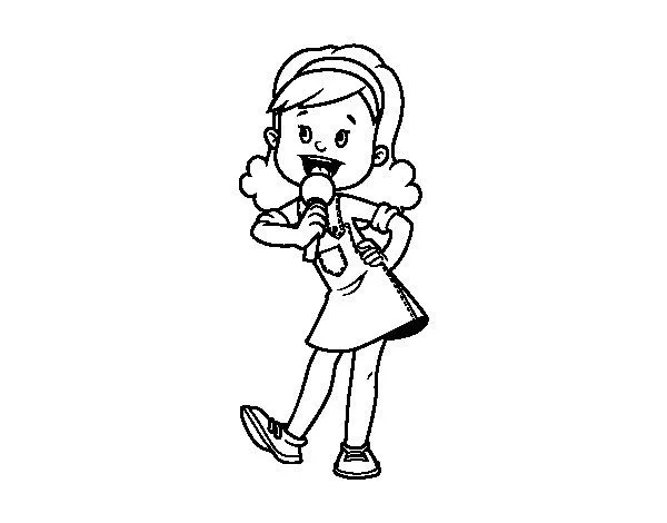 Dibujo de Cantante country para Colorear - Dibujos.net Dibujo de Cantante country para Colorear - Dibujos.net